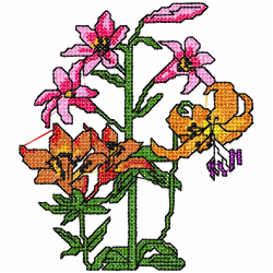 Flowers Embroidery Design 3